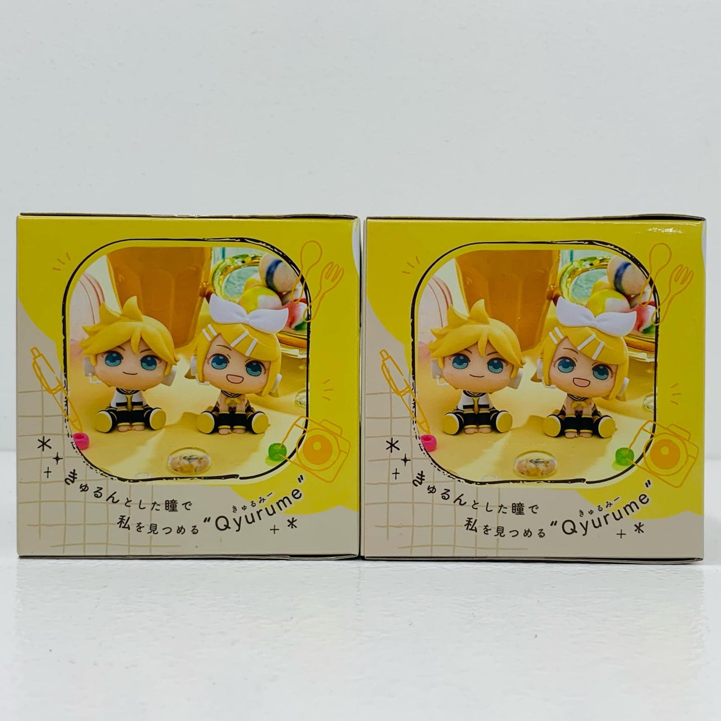 【中古】 全2種セットきゅるみーミニフィギュア“鏡音リン&鏡音レン”(EX)「初音ミク」【フィギュア】