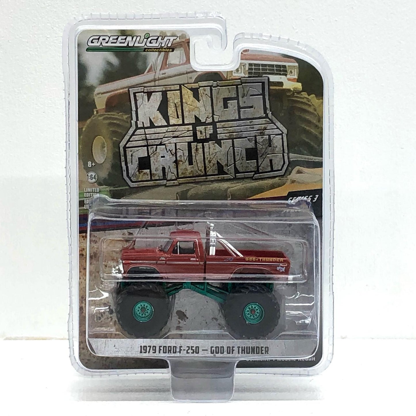 【中古】 Kings of Crunch Series 3 おもちゃ・玩具 God of Thunder 1979 Ford F-250 Monster Truck Kings of Crunch Series 3 49030【加古川物流】