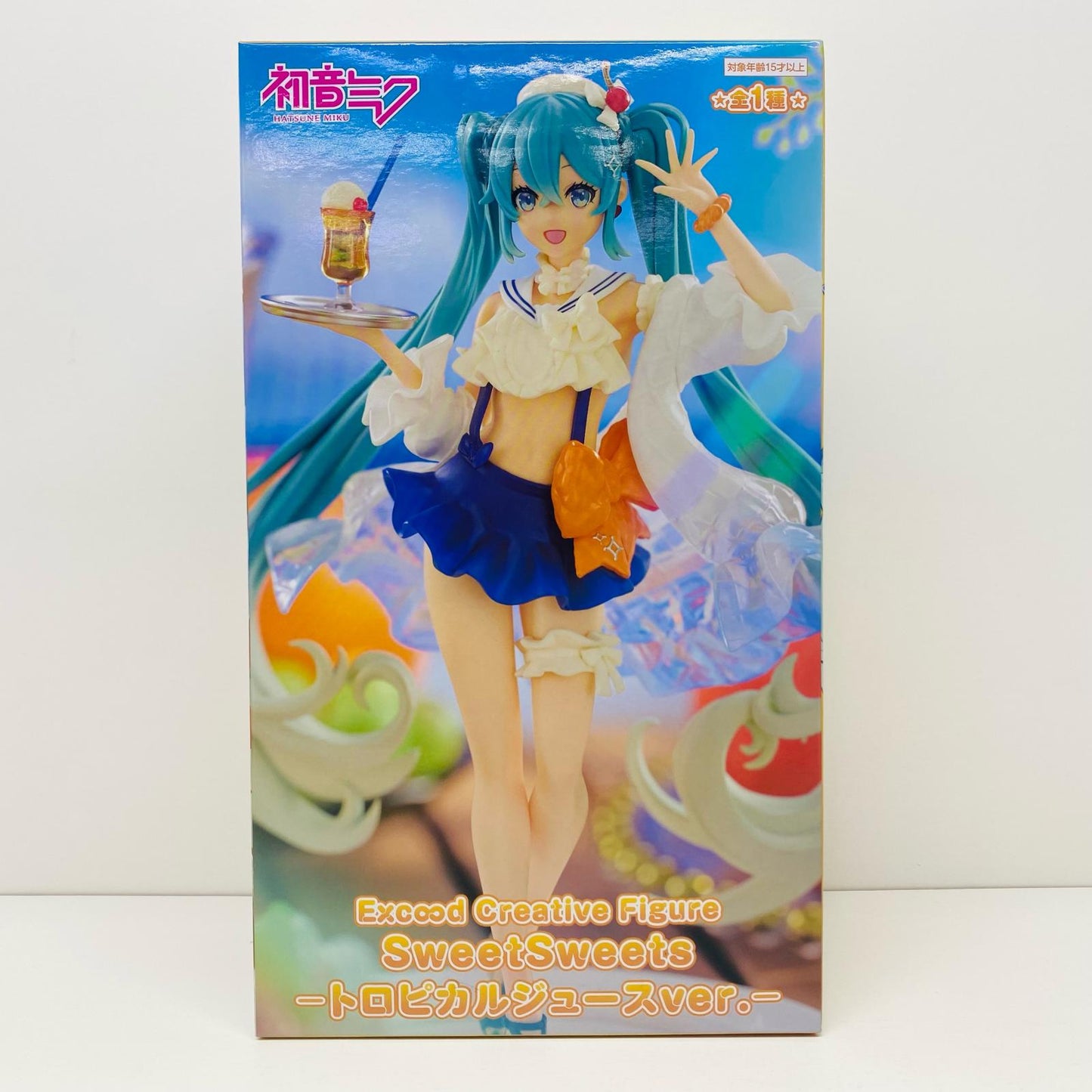 【中古】 初音ミク-トロピカルジュースver.-Exc∞dCreativeFigureSweetSweets「初音ミク」【フィギュア】