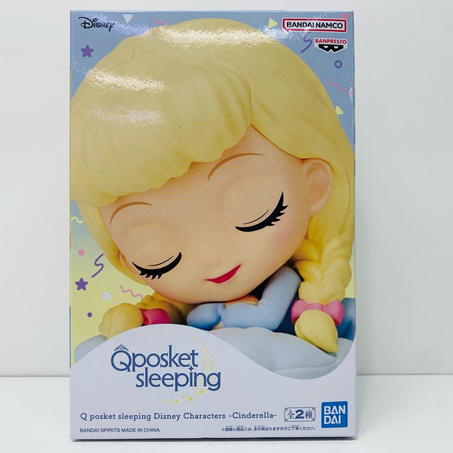 【中古】 シンデレラB(クッションブルー)QposketsleepingDisneyCharacters-Cinderella-「シンデレラ」【フィギュア】【飾磨店】