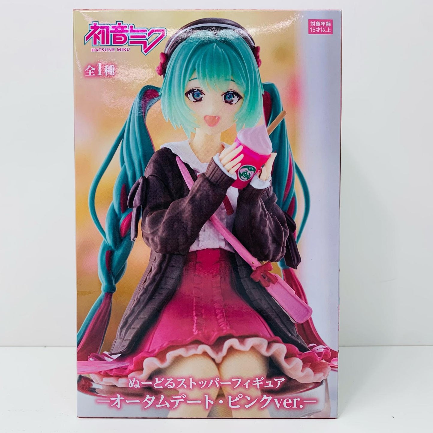 【中古】 初音ミク-オータムデート・ピンクver.-ぬーどるストッパーフィギュア「初音ミク」【フィギュア】