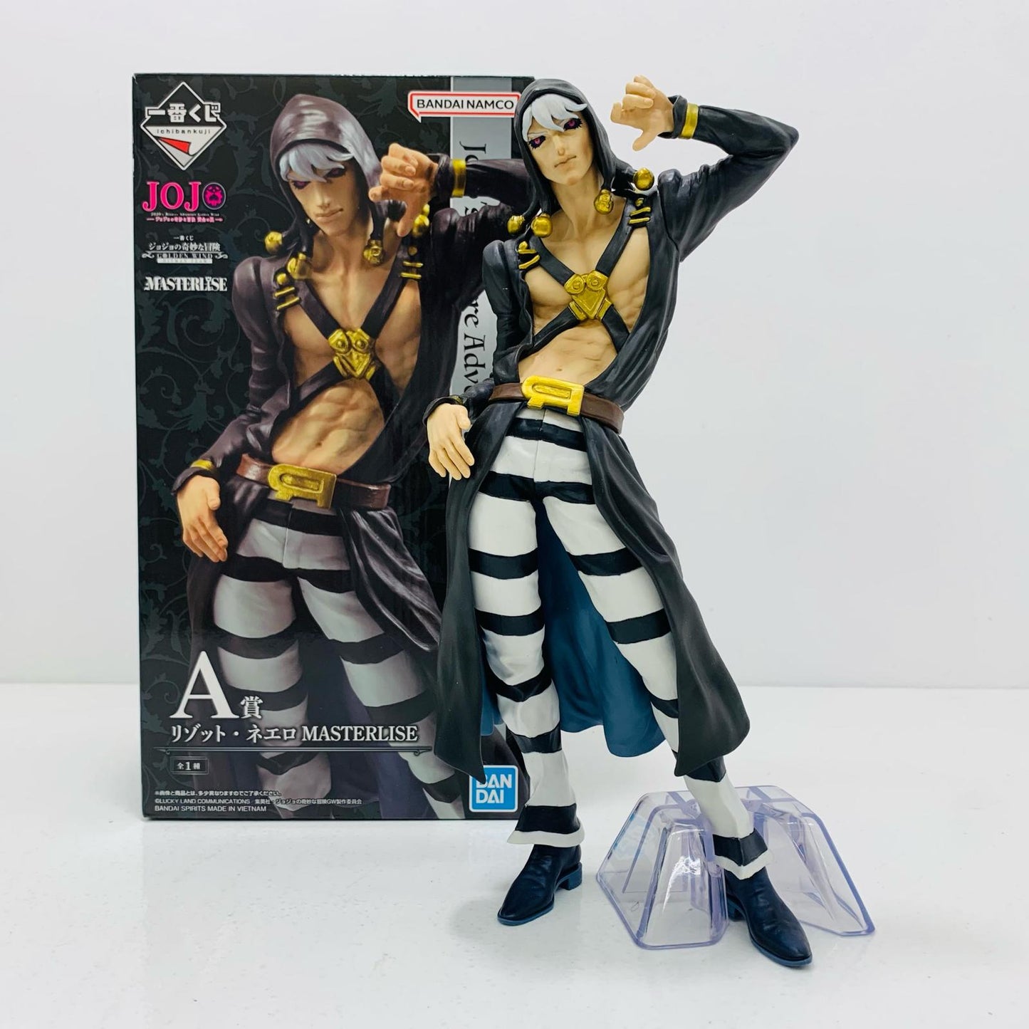 【中古】 A賞リゾット・ネエロ-MASTERLISE「HITMANTEAM/一番くじジョジョの奇妙な冒険GOLDENWIND」 ジョジョの奇妙な冒険 フィギュア リゾット・ネエロ 一番くじ HITMANTEAM A賞 MASTERLISE【フィギュア】【飾磨店】