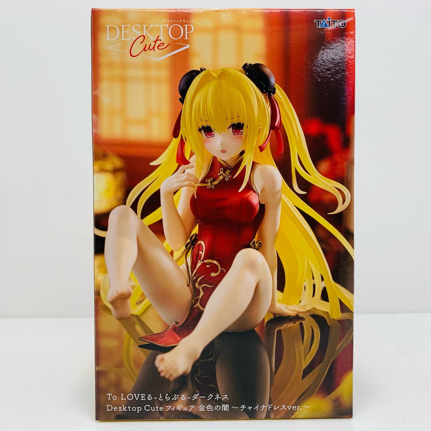 【中古】 金色の闇~チャイナドレスver.~DesktopCuteフィギュア「ToLOVEる-とらぶる-ダークネス」【フィギュア】【飾磨店】