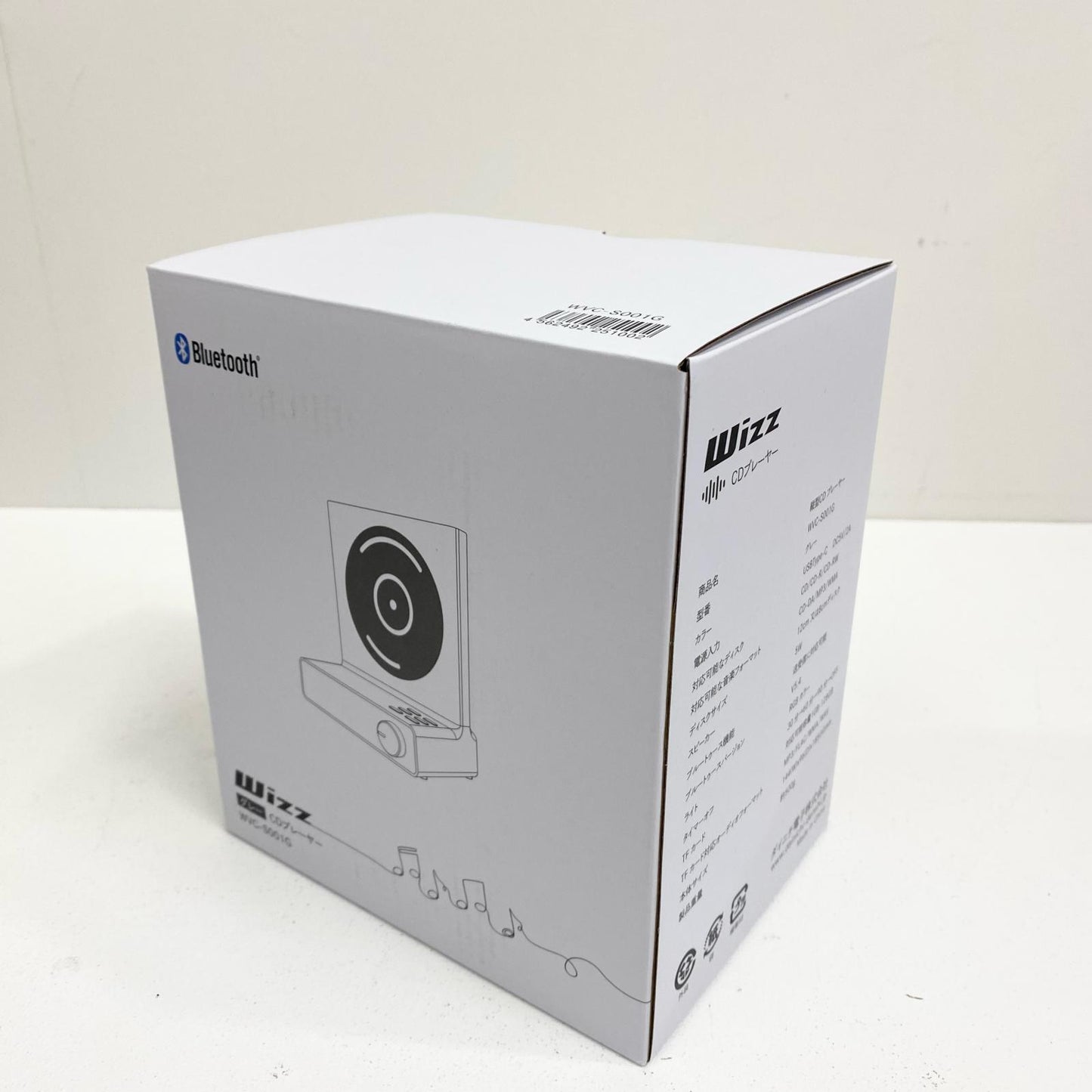 wizz ウィズ 縦型イルミネーションCDプレイヤー WVC-S001 ダイニチ電子 AC・箱付属【加古川店】