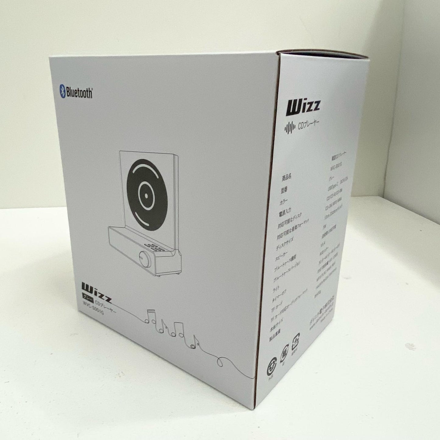 wizz ウィズ 縦型イルミネーションCDプレイヤー WVC-S001 ダイニチ電子 AC・箱付属【加古川店】