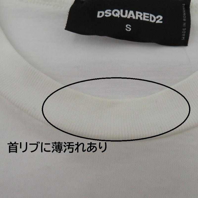 DSQUARED2 | ディースクエアード T-Shirt Hot Shower 半袖Tシャツ S74GD0651 ホワイト サイズ:S【瀬戸大橋店】