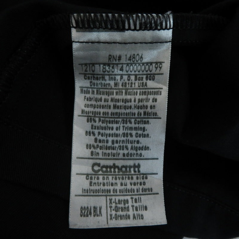Carhartt | カーハート 長袖シャツ 8224 ブラック サイズ:XL【瀬戸大橋店】