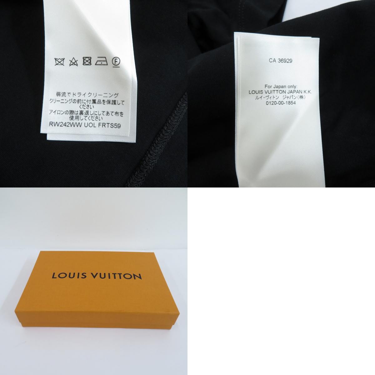 LOUIS VUITTON | ルイ・ヴィトン 半袖Tシャツ RW242WW ブラック サイズ:XS【瀬戸大橋店】