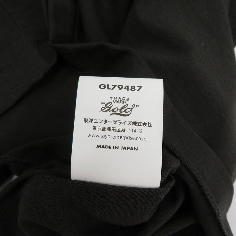 GOLD | ゴールド 1/48 SUMMER WOOL REGULAR T-SHIRT 半袖Tシャツ GL79487 ブラック サイズ:S【瀬戸大橋店】