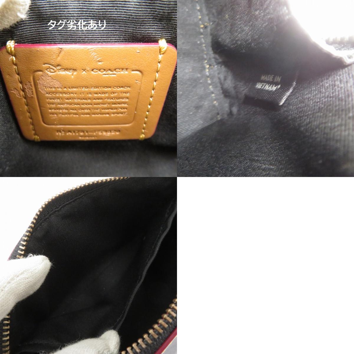 COACH | コーチ ×Disney ミッキー コスメティックケース ポーチ A1781-F59820 ブラック【瀬戸大橋店】