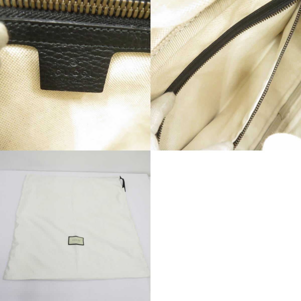 GUCCI | GUCCI Logo Print Messenger Shoulder Bag Black