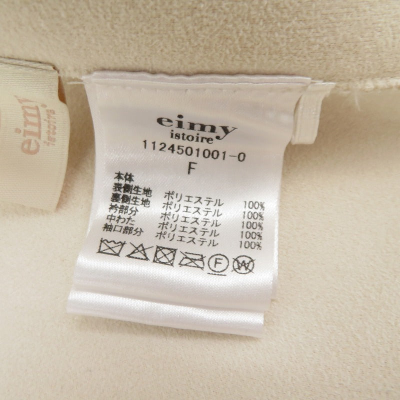 eimy istoire | エイミーイストワール スリーブコンビファージャケット その他アウター 1124501001-0 アイボリー サイズ:FreeSize【瀬戸大橋店】