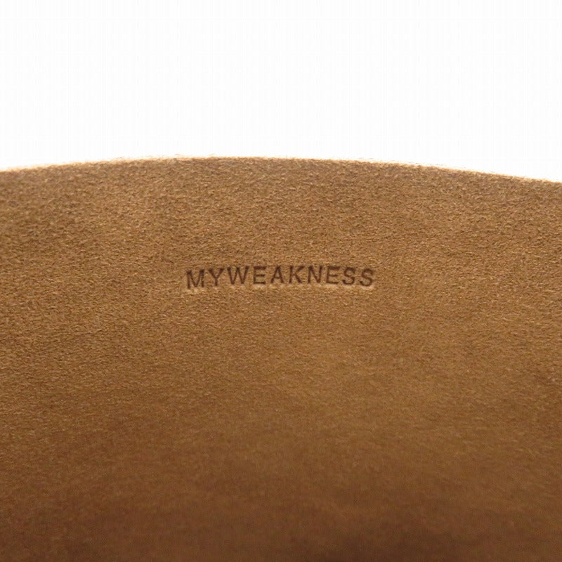 MYWEAKNESS New Port Suede ハンドバッグ 11-Z-85 キャメル【瀬戸大橋店】