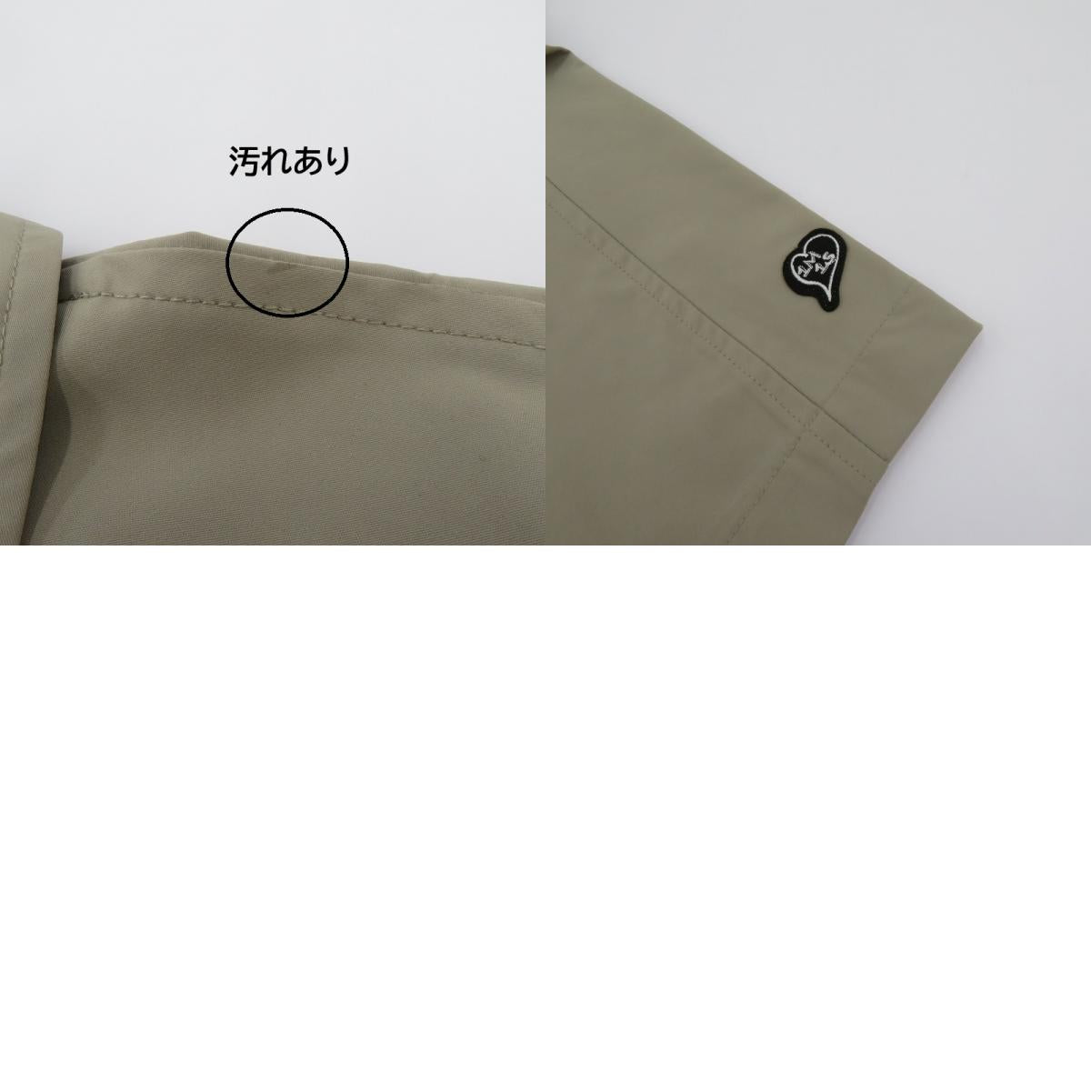 1minute 1second cursive embroidery bal collar coat ステンカラーコート mj10316 ベージュ サイズ:L【瀬戸大橋店】