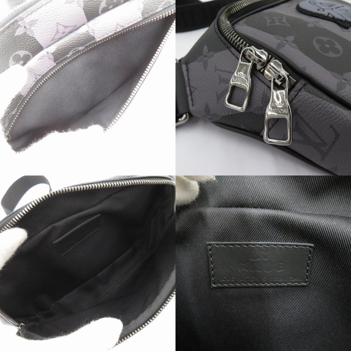 LOUIS VUITTON | ルイ・ヴィトン モノグラム エクリプス モジュラー・スリングバッグ ウエストバッグ M59338 グレー【瀬戸大橋店】