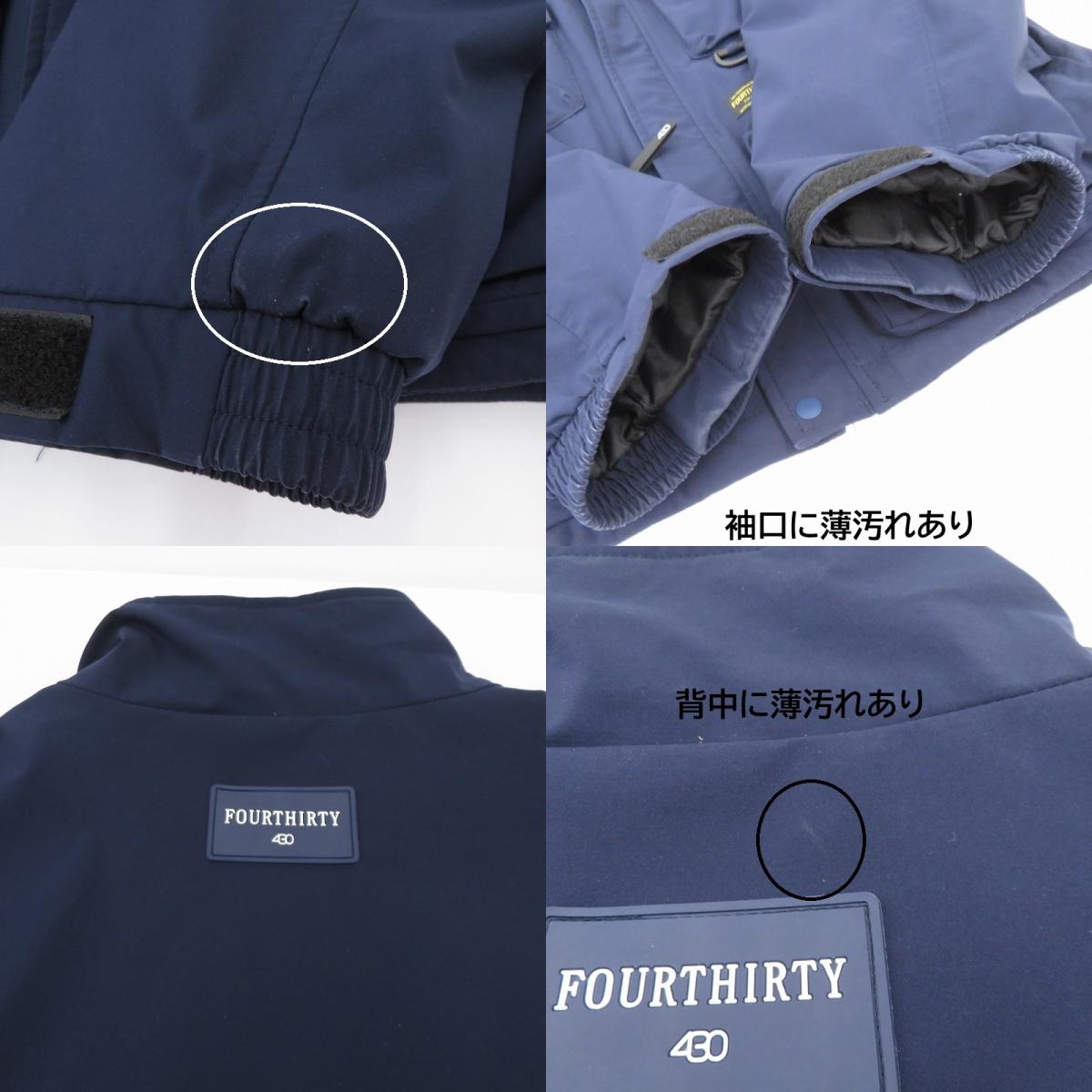 430 - FOURTHIRTY - | フォーサーティー PADFISH JACKET マウンテンパーカー 20-110 ネイビー サイズ:2【瀬戸大橋店】