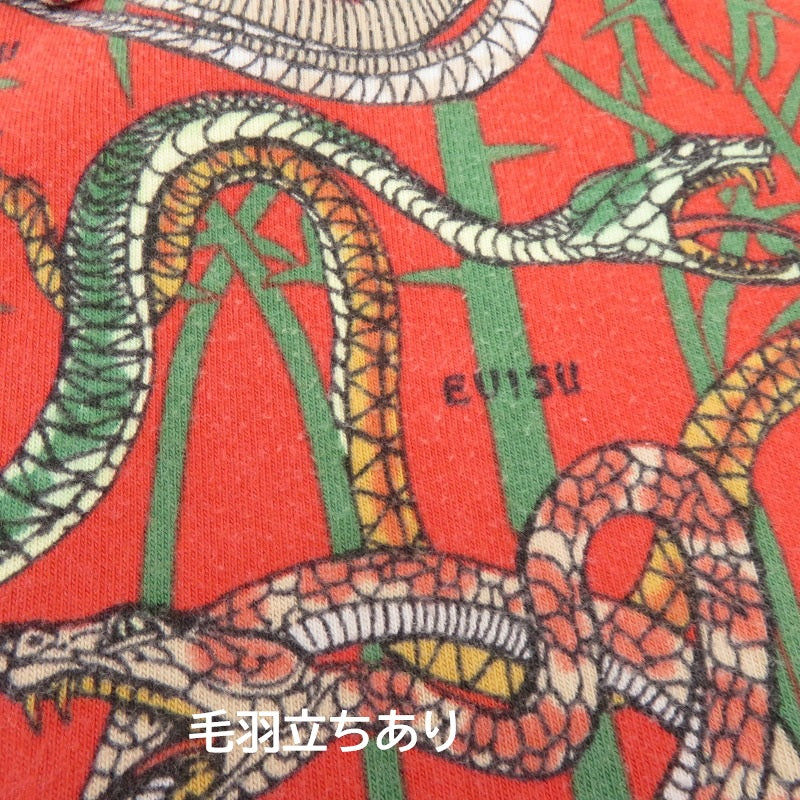 EVISU | エヴィス 蛇総柄 長袖 ポロシャツ レッド サイズ:42【瀬戸大橋店】