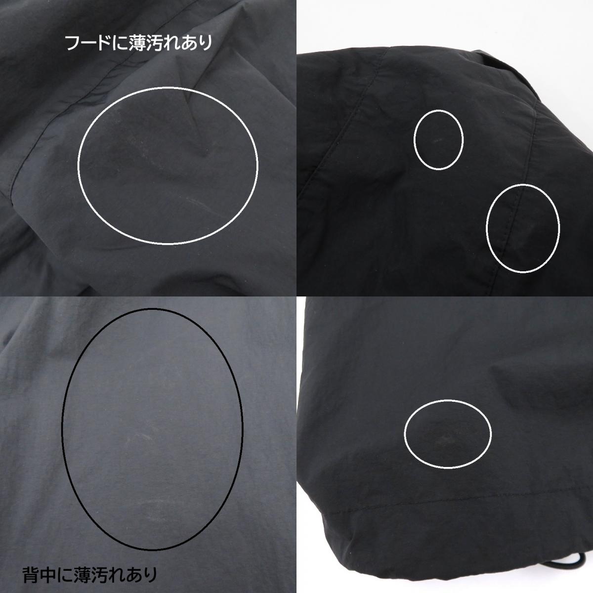CINOH TYPEWRITER NYLON HOODIE BLOUSON ジャケット ブルゾン ブラック サイズ:36【瀬戸大橋店】