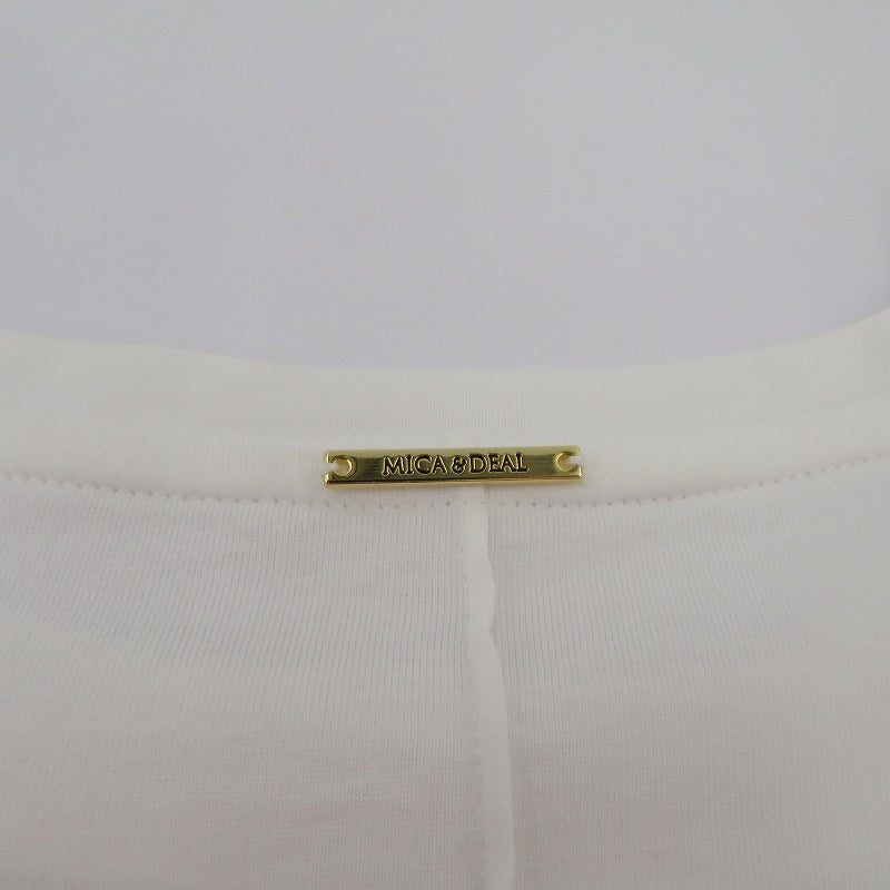 MICA&DEAL | マイカアンドディール ロゴ カットソー 長袖Tシャツ 012619022 ホワイト サイズ:FreeSize【瀬戸大橋店】