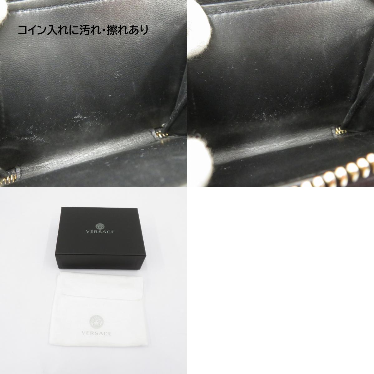 VERSACE | ヴェルサーチ 二つ折り財布 ブラック【瀬戸大橋店】