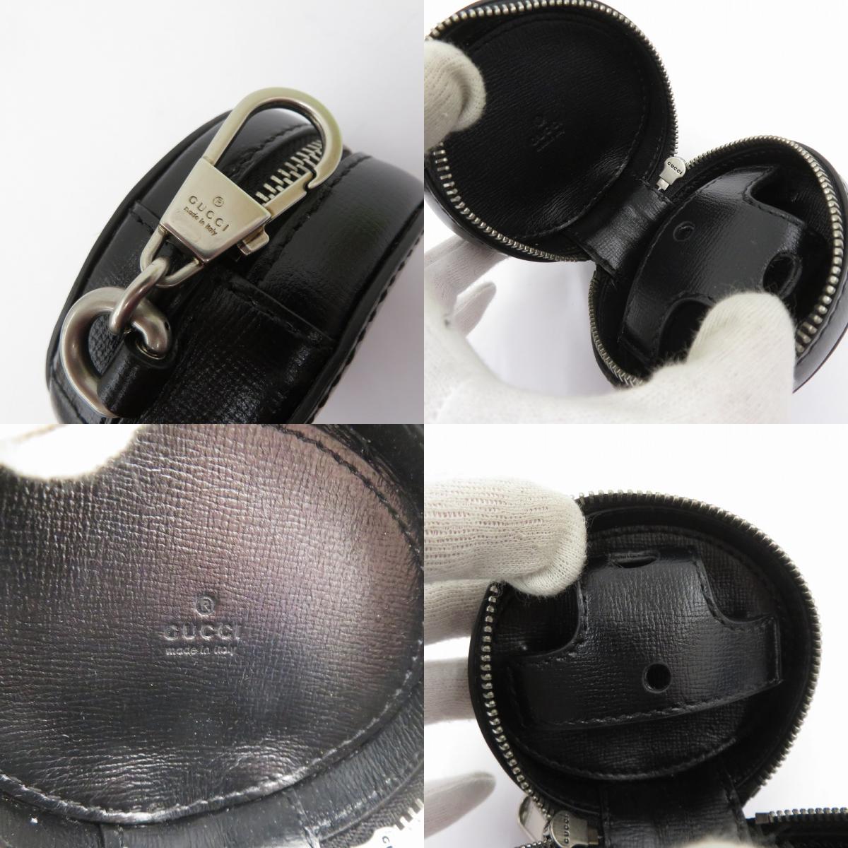 GUCCI | グッチ AirPods ケース ポーチ 700959・891212 ブラック【瀬戸大橋店】