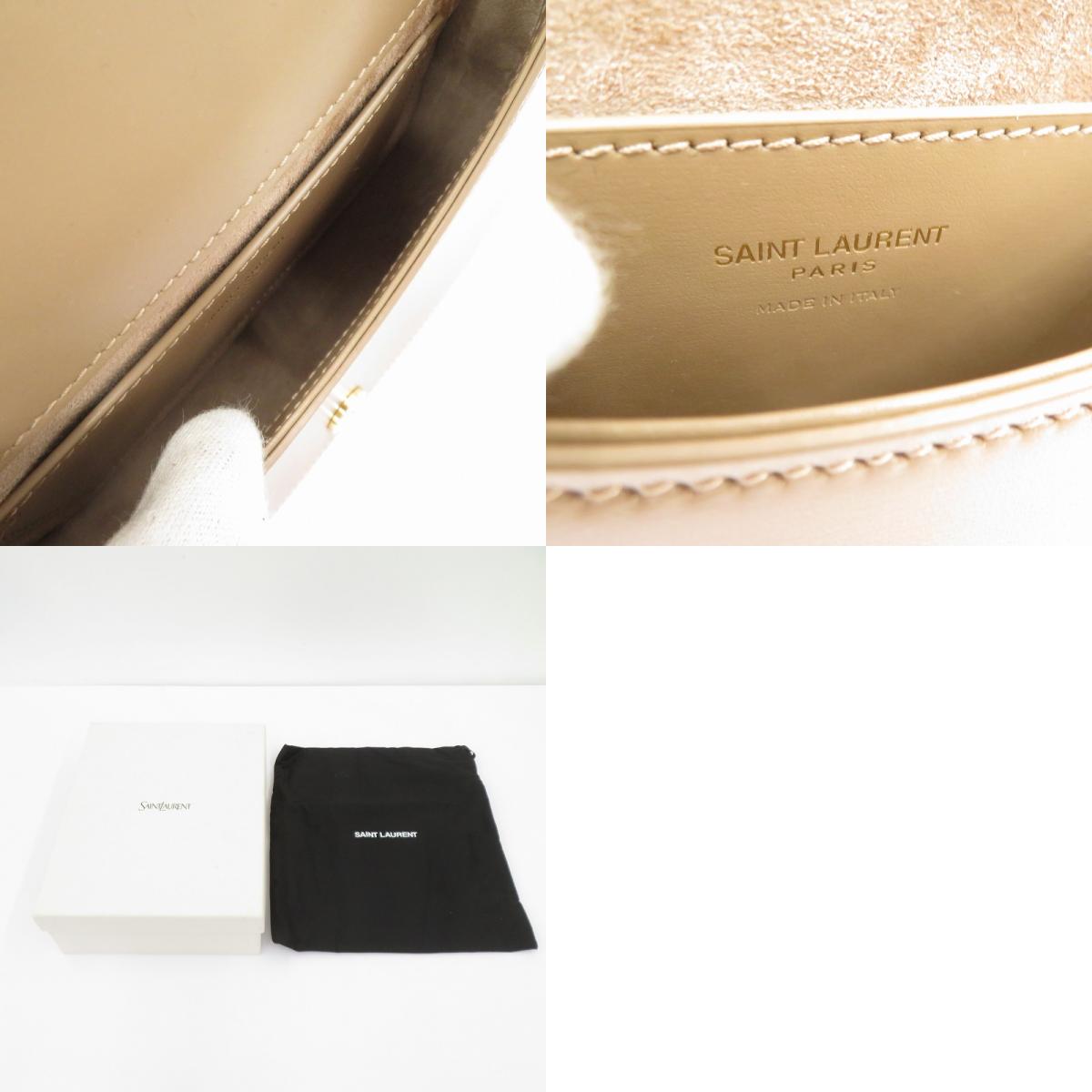 SAINT LAURENT | サンローラン ミニ ヴォルテール トップハンドルバッグ ハンドバッグ 800846 ベージュ【瀬戸大橋店】