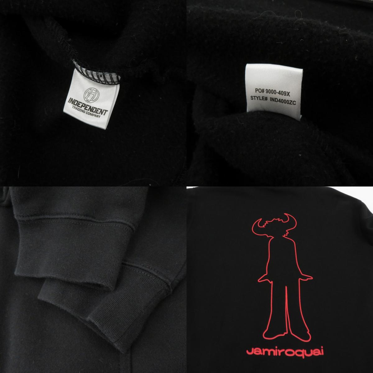 PLEASURES | プレジャーズ ×Jamiroquai/HIGH TIMES ZIP HOODIE パーカー IND4000ZC ブラック サイズ:XL【瀬戸大橋店】