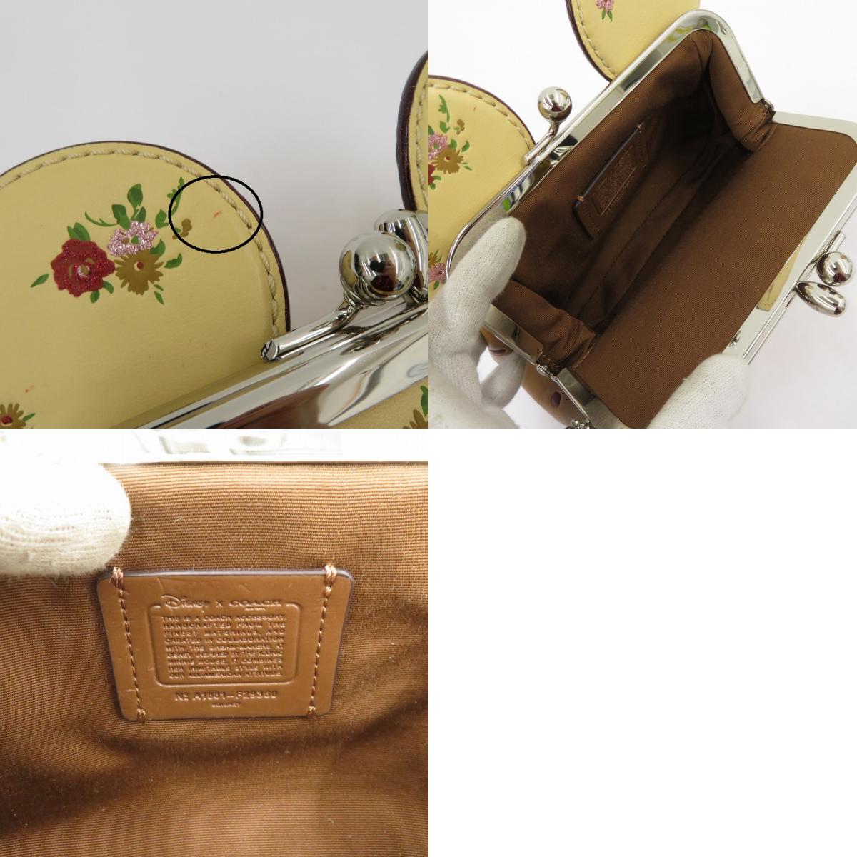 COACH | コーチ ×Disney キスロック リストレット ポーチ ポーチ A1881-F29360 イエロー【瀬戸大橋店】
