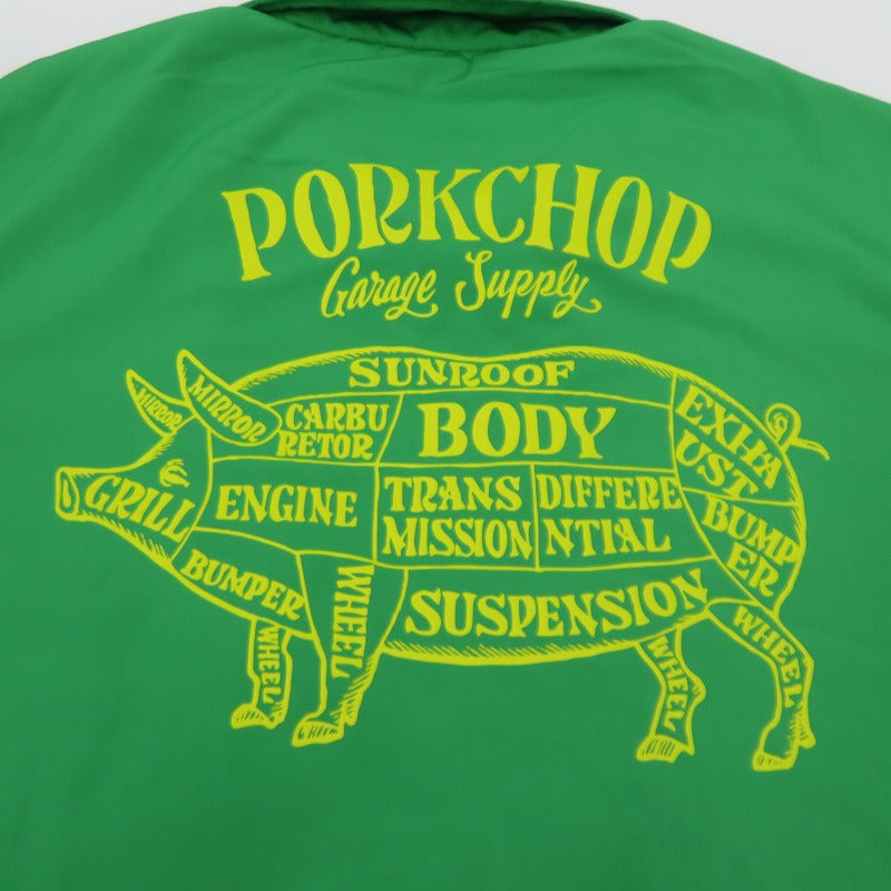 PORK CHOP | ポークチョップ コーチジャケット その他アウター グリーン サイズ:L【瀬戸大橋店】
