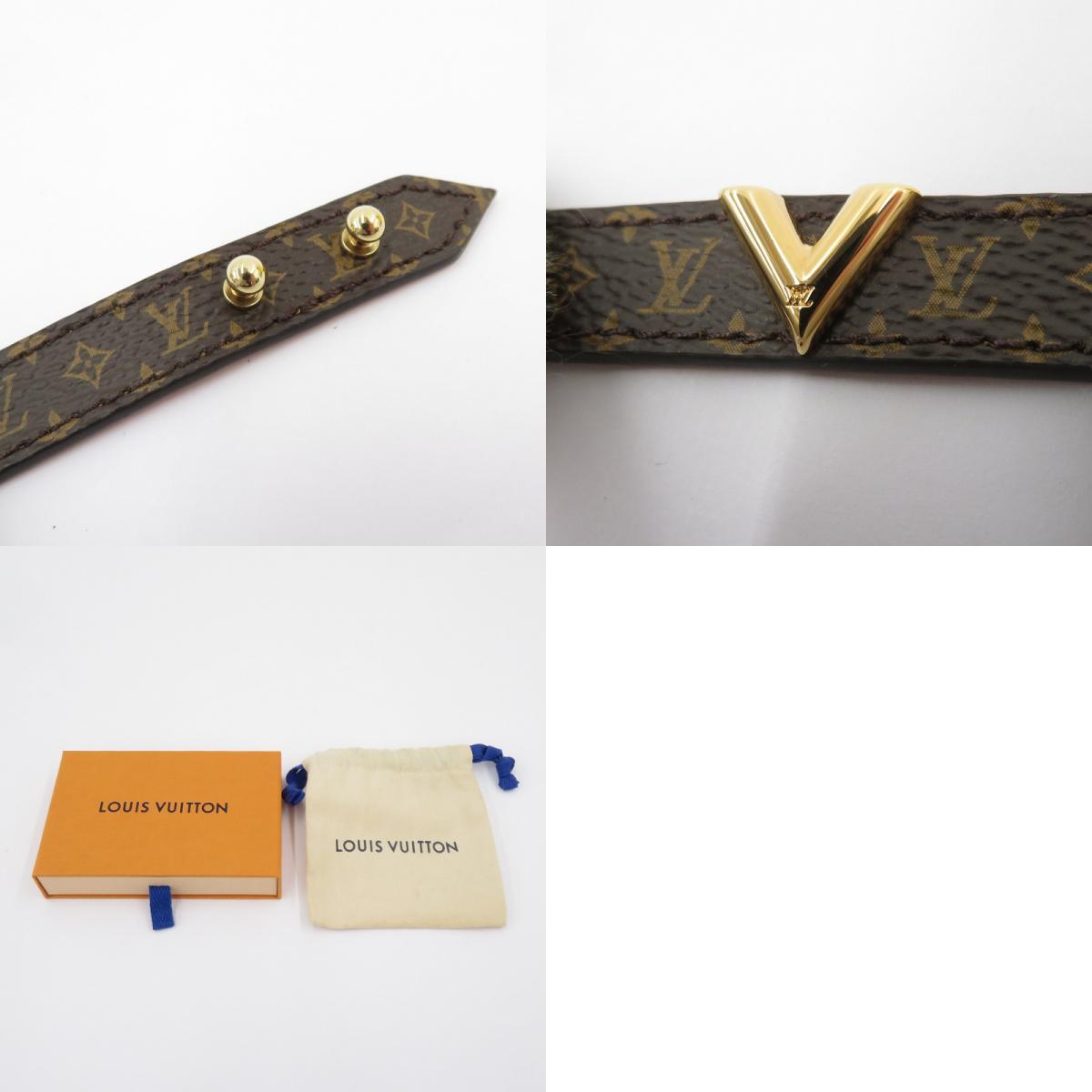 LOUIS VUITTON | ルイ・ヴィトン ブラスレ エセンシャルV ブレスレット M6042F ブラウン【瀬戸大橋店】
