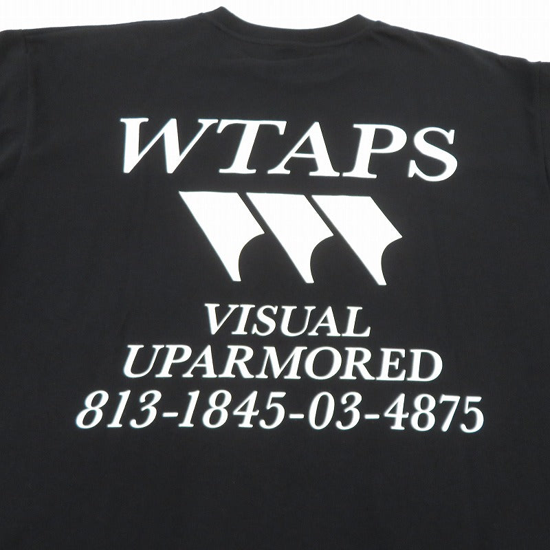 W)TAPS | ダブルタップス :///: / SS / COTTON 半袖Tシャツ 261ATDT-STM04S ブラック サイズ:2【瀬戸大橋店】