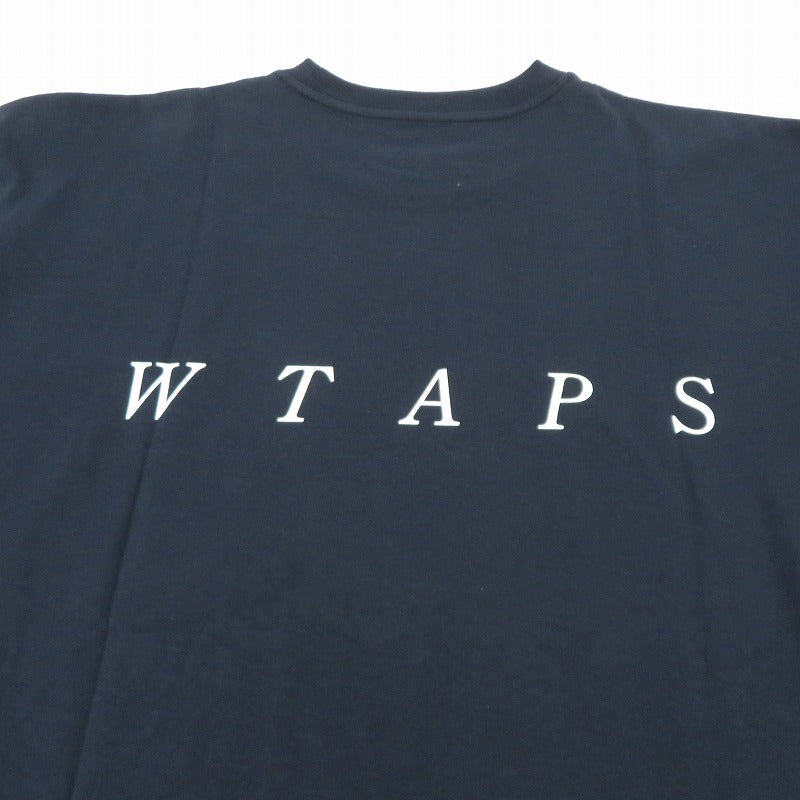 W)TAPS | ダブルタップス SYSTEM/SS/COTTON 半袖Tシャツ 261ATDT-STM02S ネイビー サイズ:2【瀬戸大橋店】
