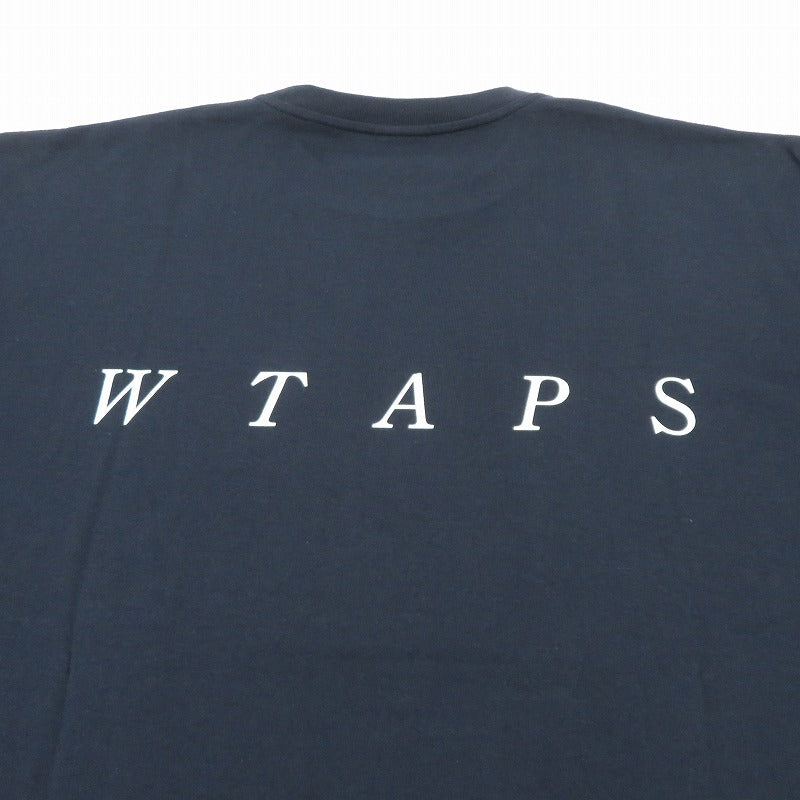 W)TAPS | ダブルタップス SYSTEM/SS/COTTON 半袖Tシャツ 261ATDT-STM02S ネイビー サイズ:2【瀬戸大橋店】