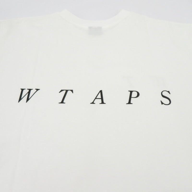 W)TAPS | ダブルタップス SYSTEM/SS/COTTON 半袖Tシャツ 261ATDT-STM02S ホワイト サイズ:3【瀬戸大橋店】