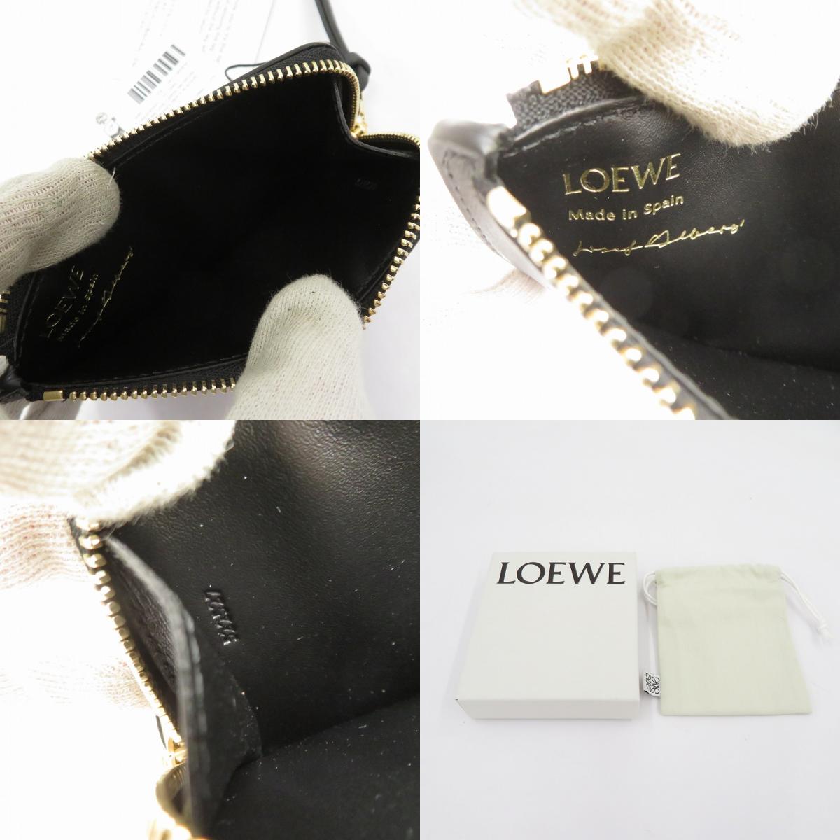 LOEWE | ロエベ ×アルバース コイン カード ホルダー フラグメントケース コインケース C643Z40XA7 ブラック【瀬戸大橋店】