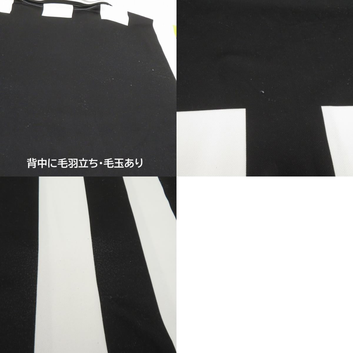 Lotto ユヴェントス 半袖シャツ ブラック × ホワイト サイズ:XL【瀬戸大橋店】