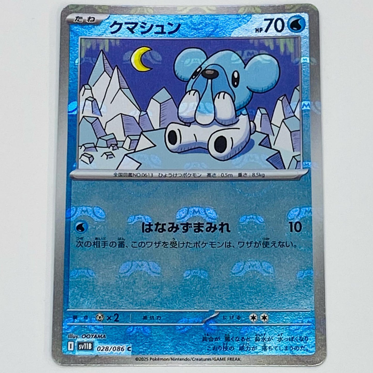 【中古】 クマシュン ミラー(マスターボール) C SV11B-028 ポケモンカードゲーム トレーディングカード クマシュン ミラー(マスターボール) ブラックボルト SV11B-028【飾磨店】