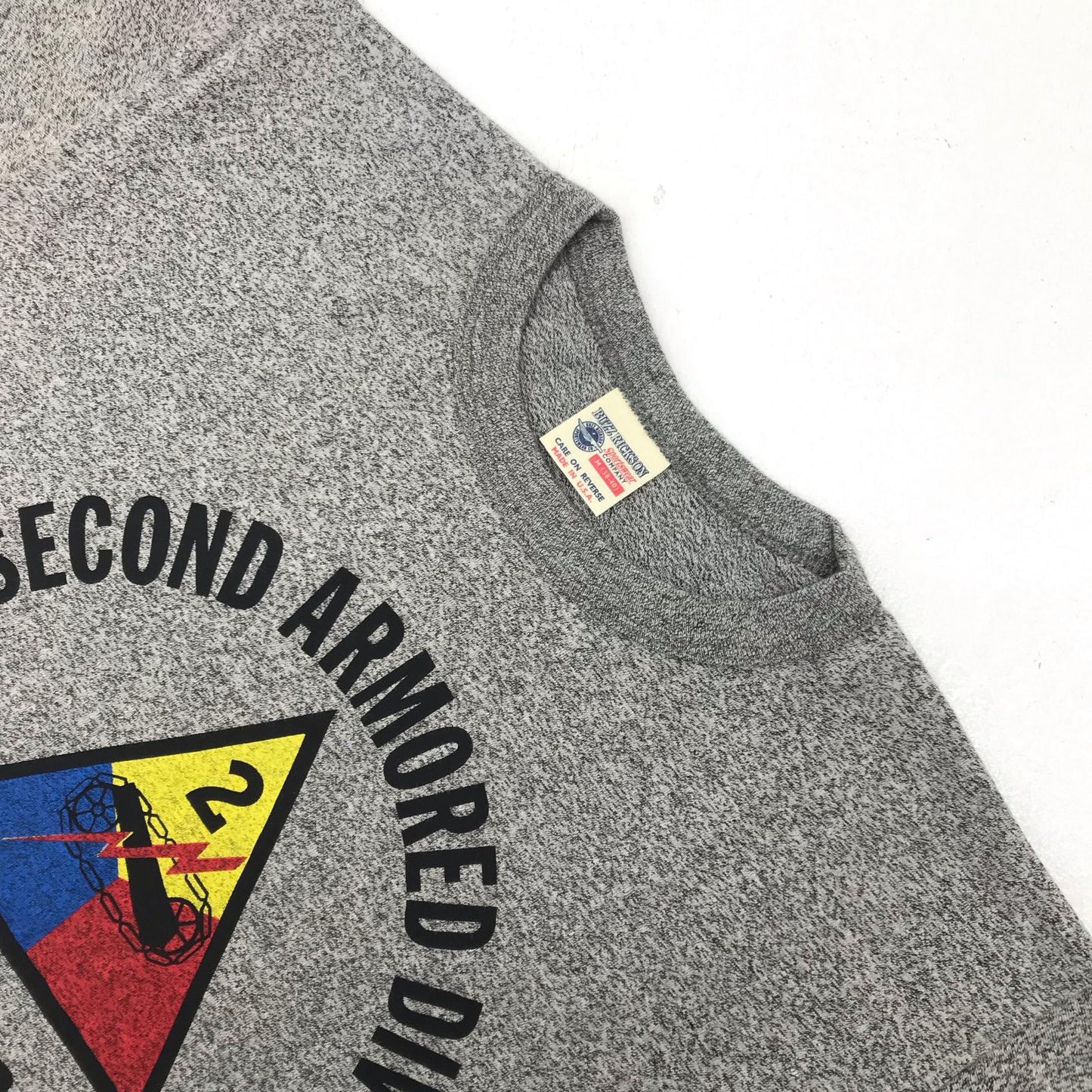 【中古】Buzz Rickson's | バズリクソンズ SECOND ARMORED DIV 半袖Tシャツ グレー サイズ:M【加古川物流】