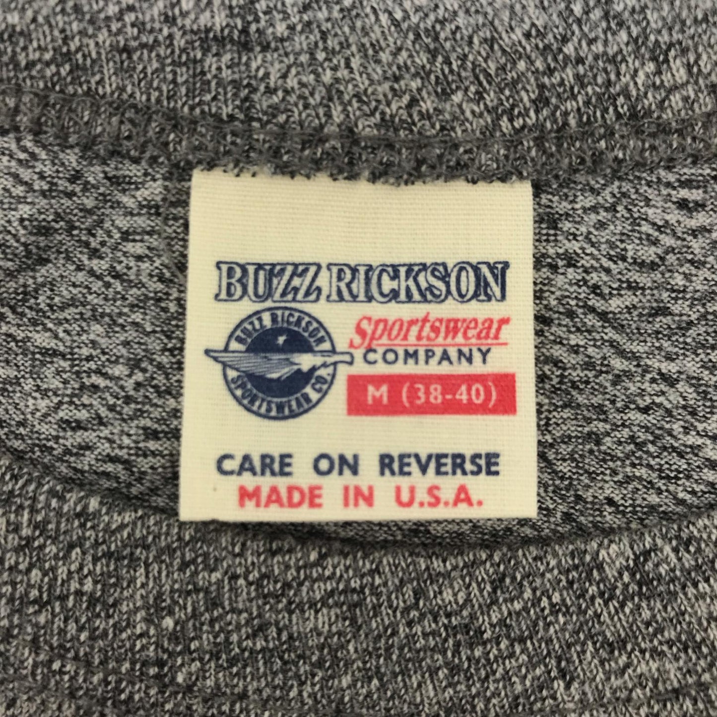 【中古】Buzz Rickson's | バズリクソンズ SECOND ARMORED DIV 半袖Tシャツ グレー サイズ:M【加古川物流】