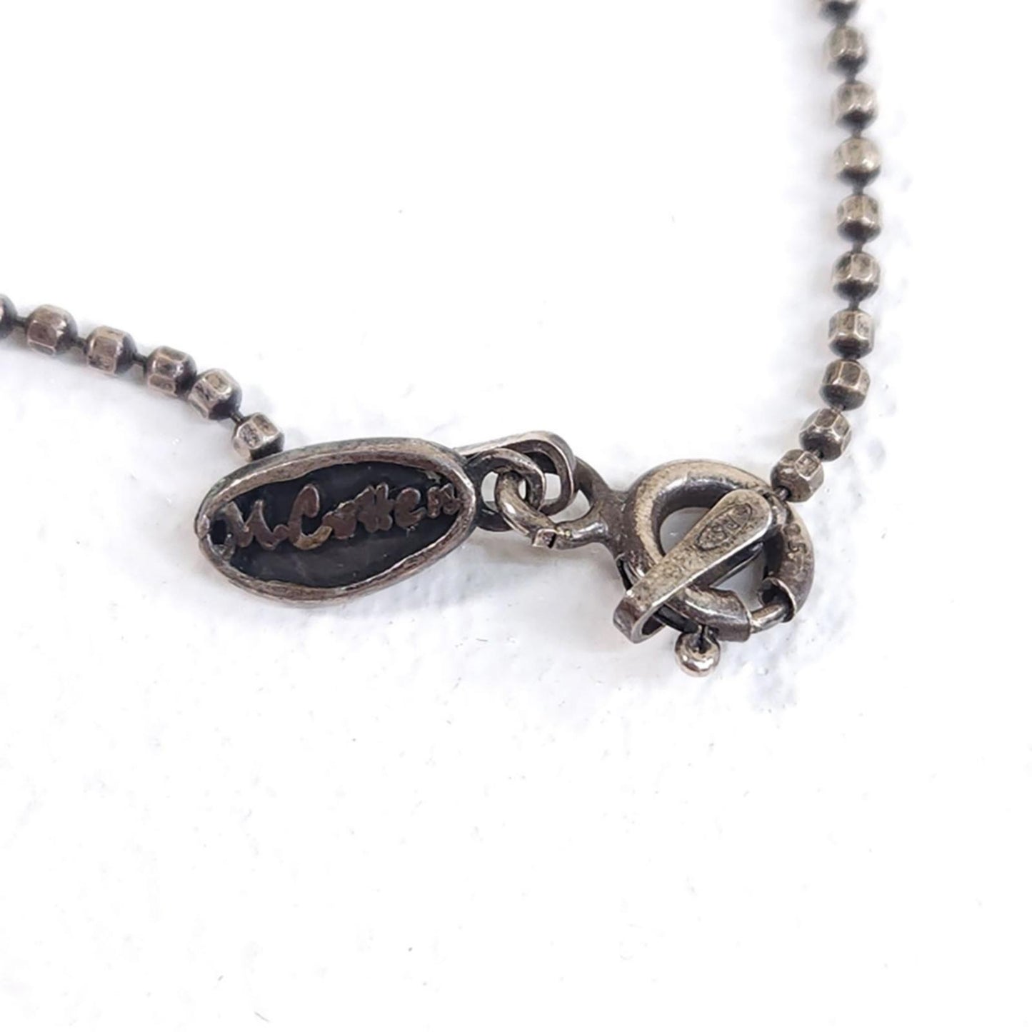 【中古】 フェザー&チャームネックレス ネックレス N-10900 M.COHEN N-10900 シルバー【加古川物流】