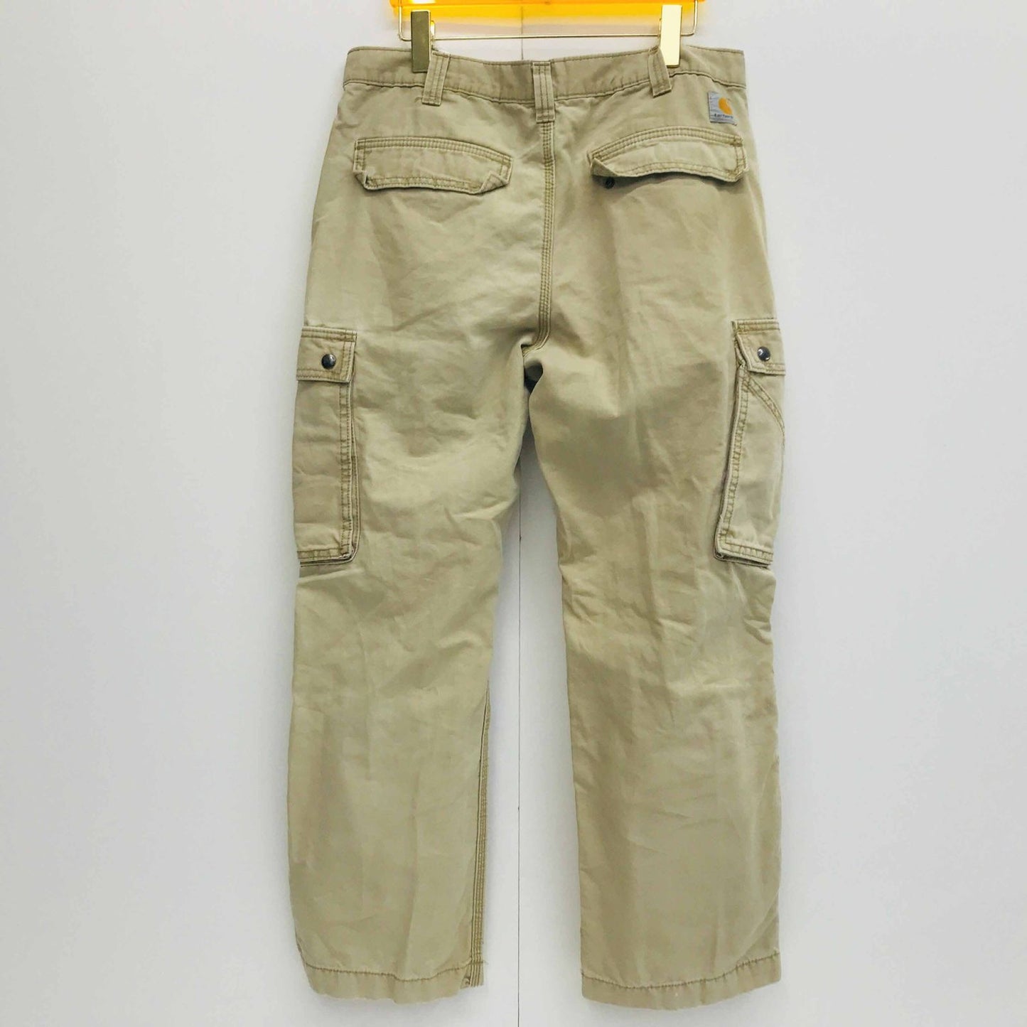 【中古】Carhartt | カーハート その他ボトムス カーハート RELAXED FIT ダックカーゴパンツ 100272-253 35×30 ライトベージュ ベージュ【加古川物流】