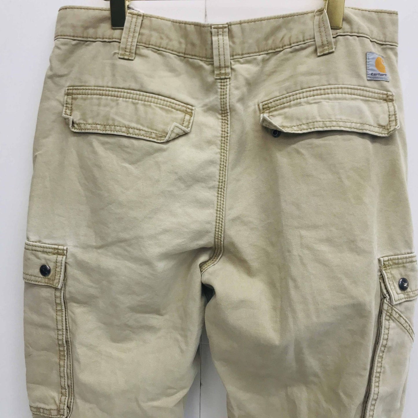 【中古】Carhartt | カーハート その他ボトムス カーハート RELAXED FIT ダックカーゴパンツ 100272-253 35×30 ライトベージュ ベージュ【加古川物流】