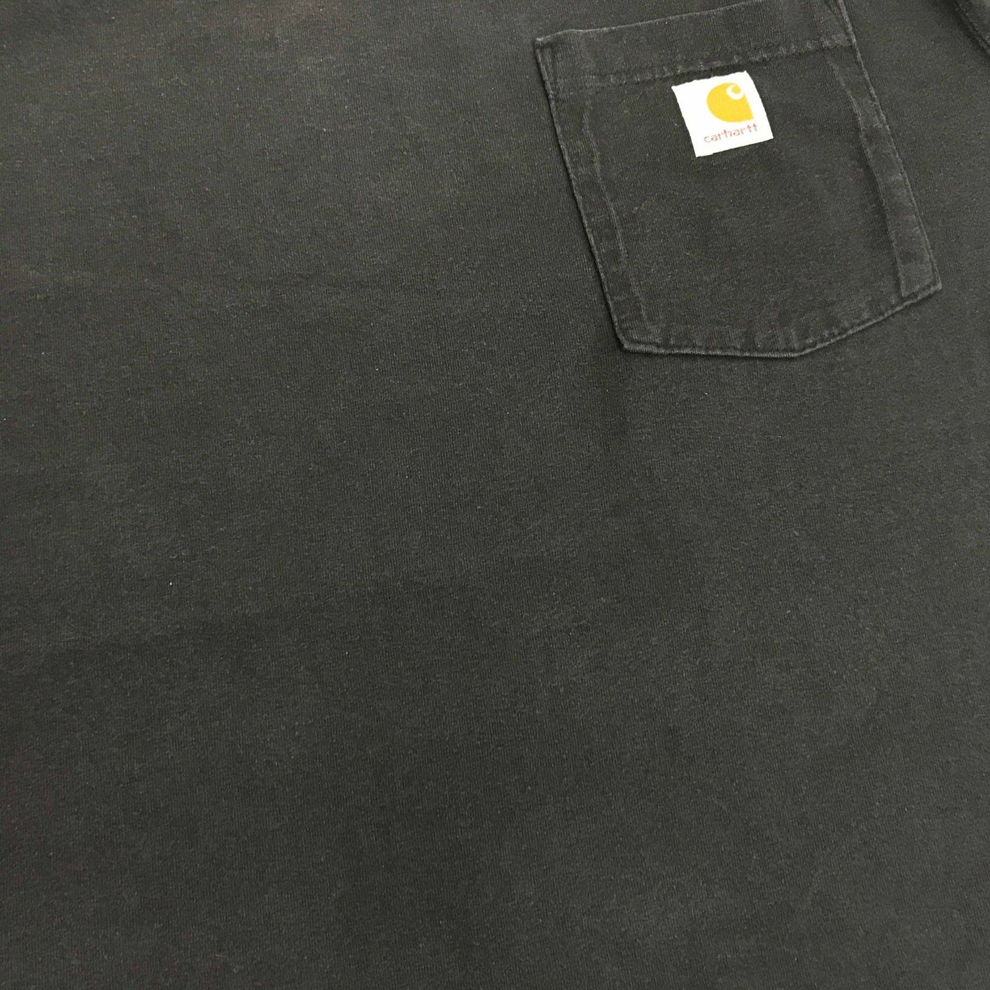 【中古】Carhartt | カーハート 半袖Tシャツ カーハート ORIGINAL FIT ワンポイントロゴ ポケットTシャツ ポケT ブラック M 長袖 ブラック サイズ:M【加古川物流】