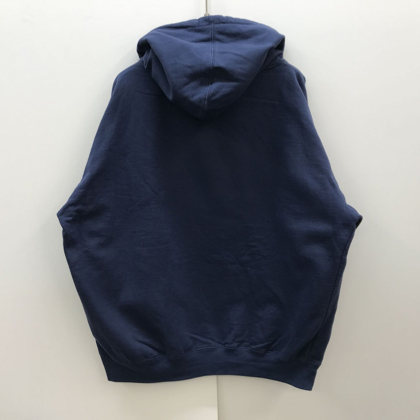 【中古】 パーカー ユーズド コットン長袖パーカー RICE UNIVERSITY ビッグアップリケ&刺繍いり ネイビー 2XL ビッグサイズ! ネイビー【加古川物流】
