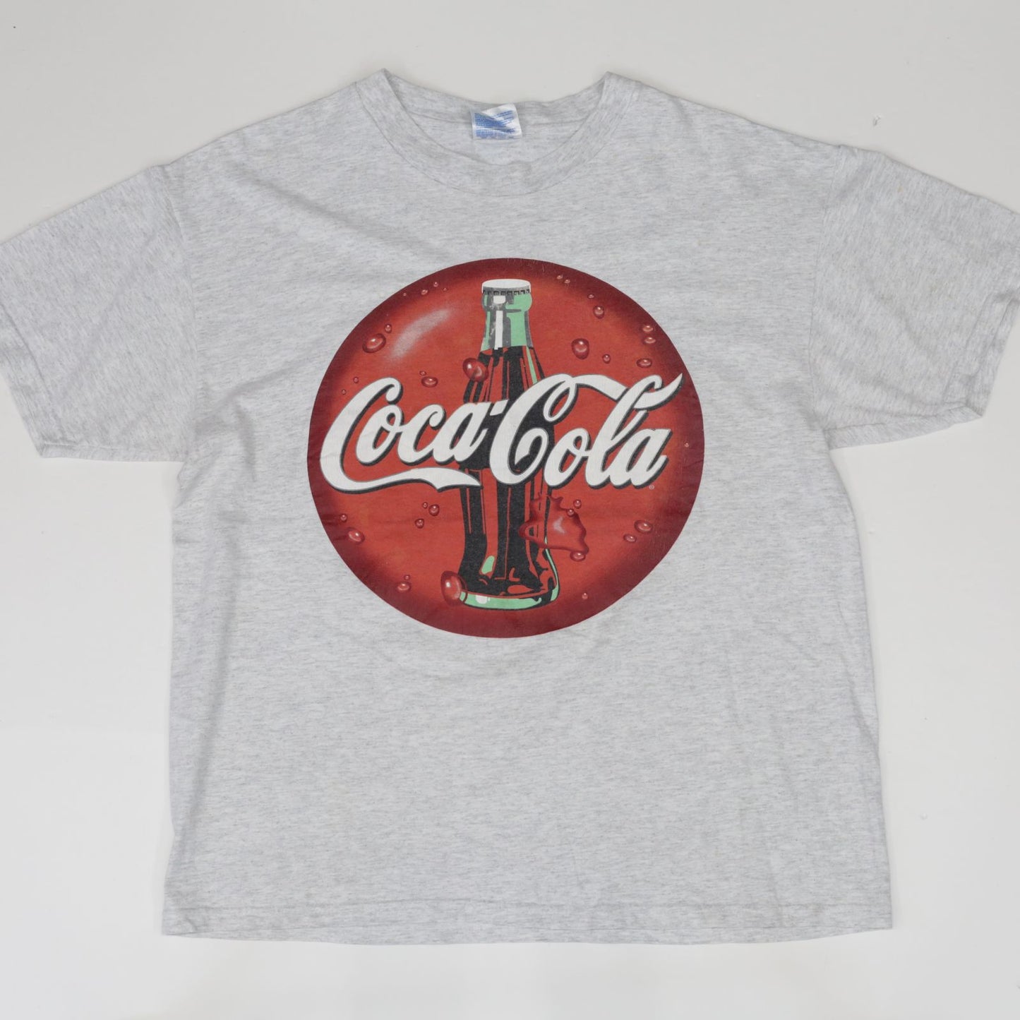【中古】Hanes | ヘインズ 半袖Tシャツ ヘインズ 00年代 半袖 Tシャツ Coca-Cola コカ・コーラ HEAVYWEIGHT グレー L グレー サイズ:L【加古川物流】