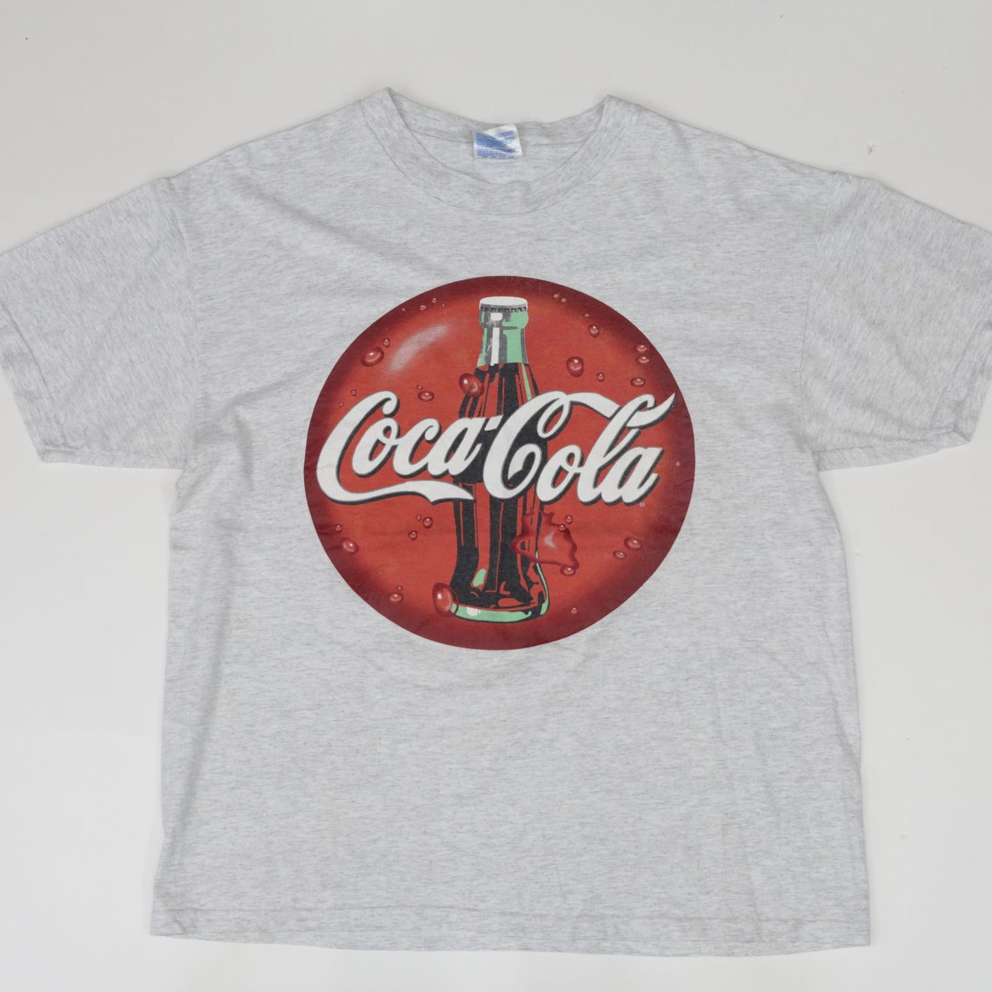 【中古】Hanes | ヘインズ 半袖Tシャツ ヘインズ 00年代 半袖 Tシャツ Coca-Cola コカ・コーラ HEAVYWEIGHT グレー L グレー サイズ:L【加古川物流】