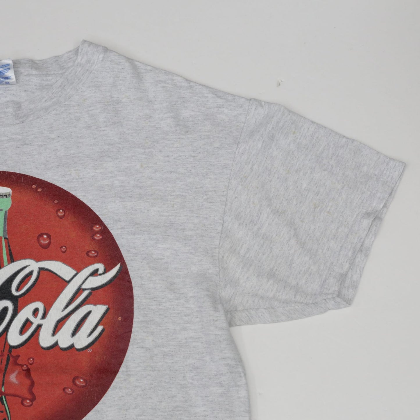 【中古】Hanes | ヘインズ 半袖Tシャツ ヘインズ 00年代 半袖 Tシャツ Coca-Cola コカ・コーラ HEAVYWEIGHT グレー L グレー サイズ:L【加古川物流】