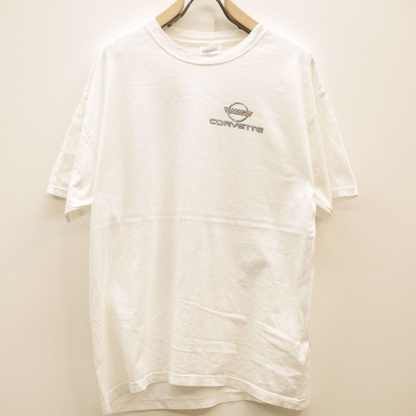 【中古】Hanes | ヘインズ 半袖Tシャツ ヘインズ 90~00年代 半袖 Tシャツ Chevrolet コルベット ホワイト L ホワイト サイズ:L【加古川物流】