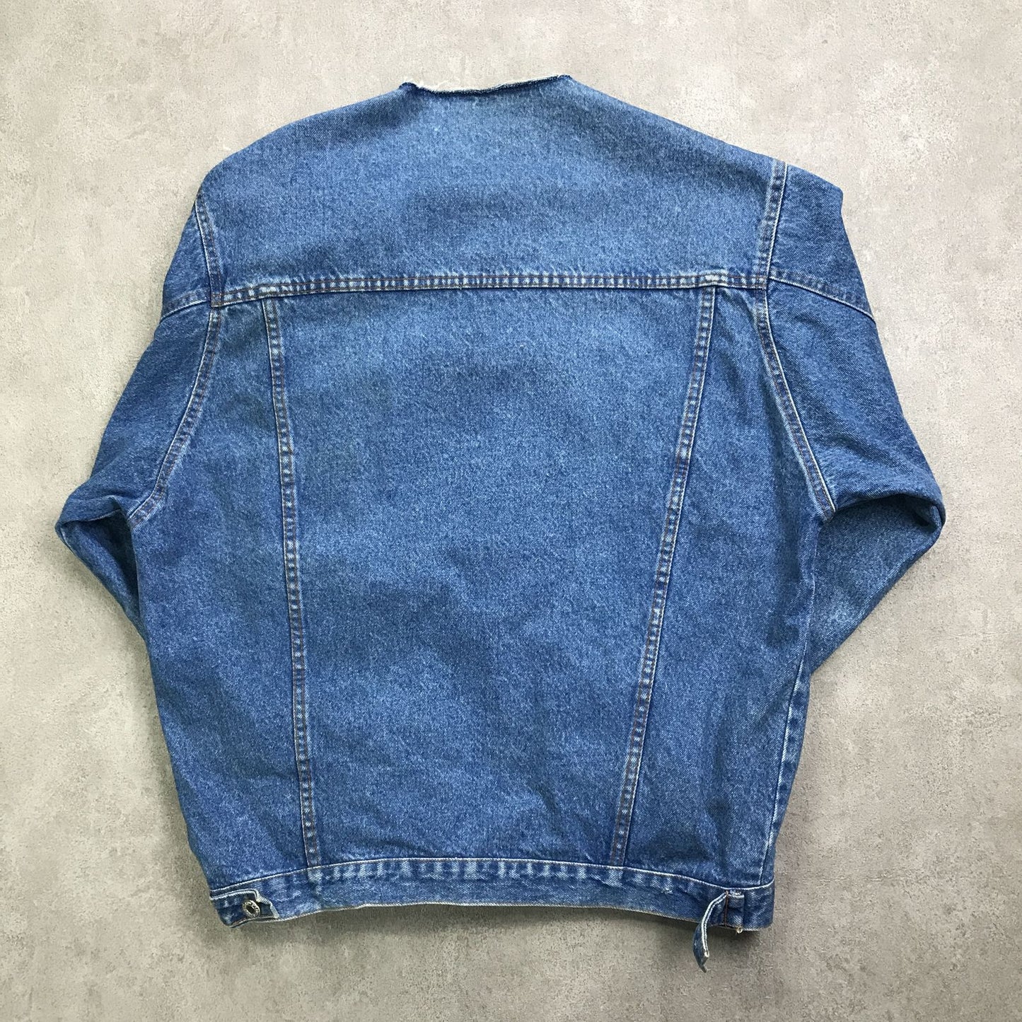 【中古】 デニム リメイク!・ノーカラー Gジャン-1 ネイビー【加古川物流】