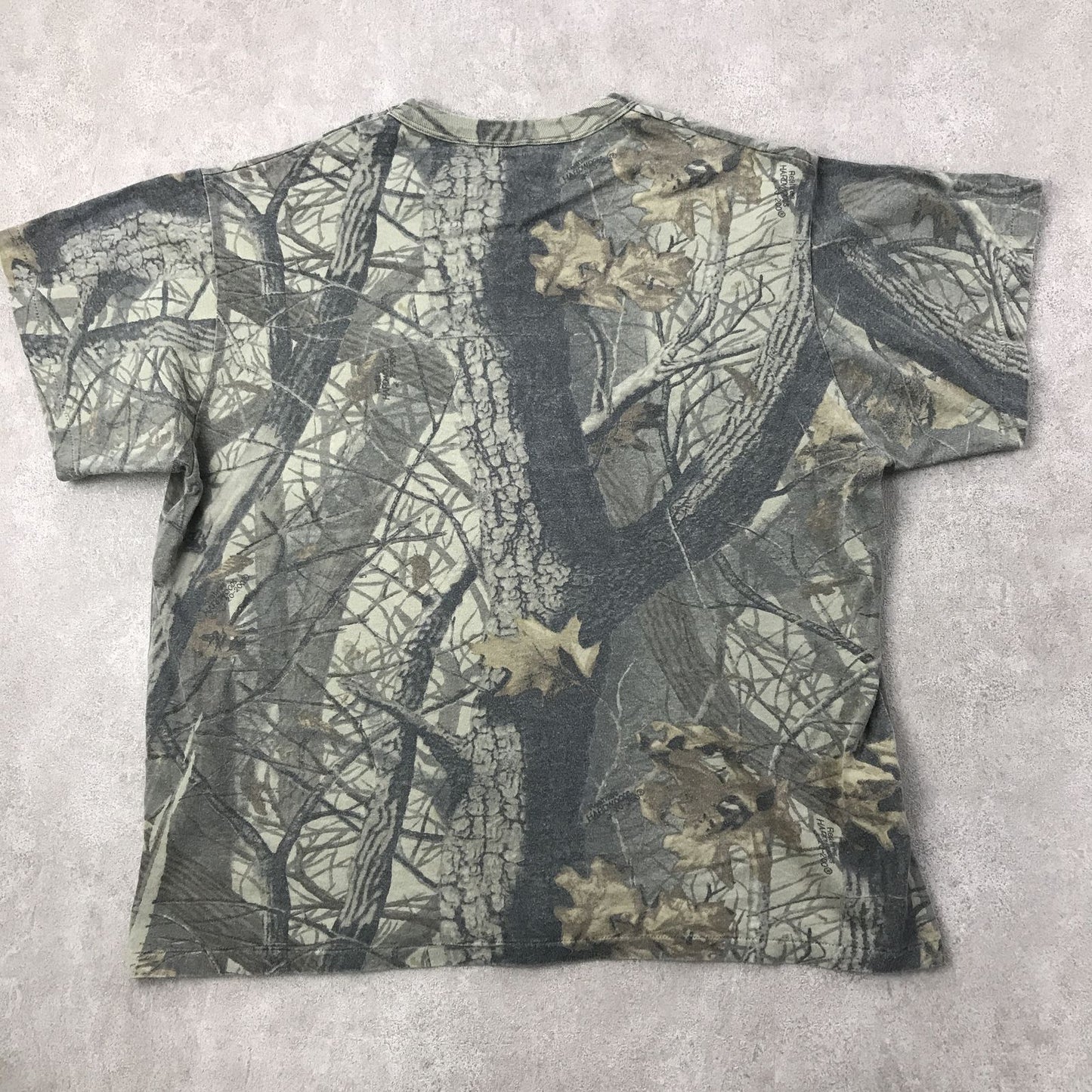 【中古】 半袖Tシャツ XXL 半袖 USA製 リアルカモ REAL TREE HARDWOODS 20-200 Tシャツ 古着 中古 MADE IN USA サバゲー マルチカラー サイズ:XXL【加古川物流】